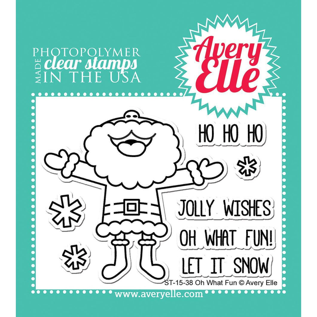 Avery Elle Clear Photopolymer Rubber Stamp Set - Oh What Fun