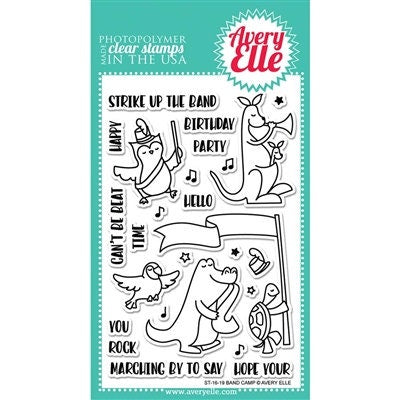 Avery Elle Clear Photopolymer Rubber Stamp Set - band camp