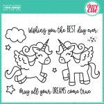 Avery Elle Clear Photopolymer Rubber Stamp Set- Pegasus Duo