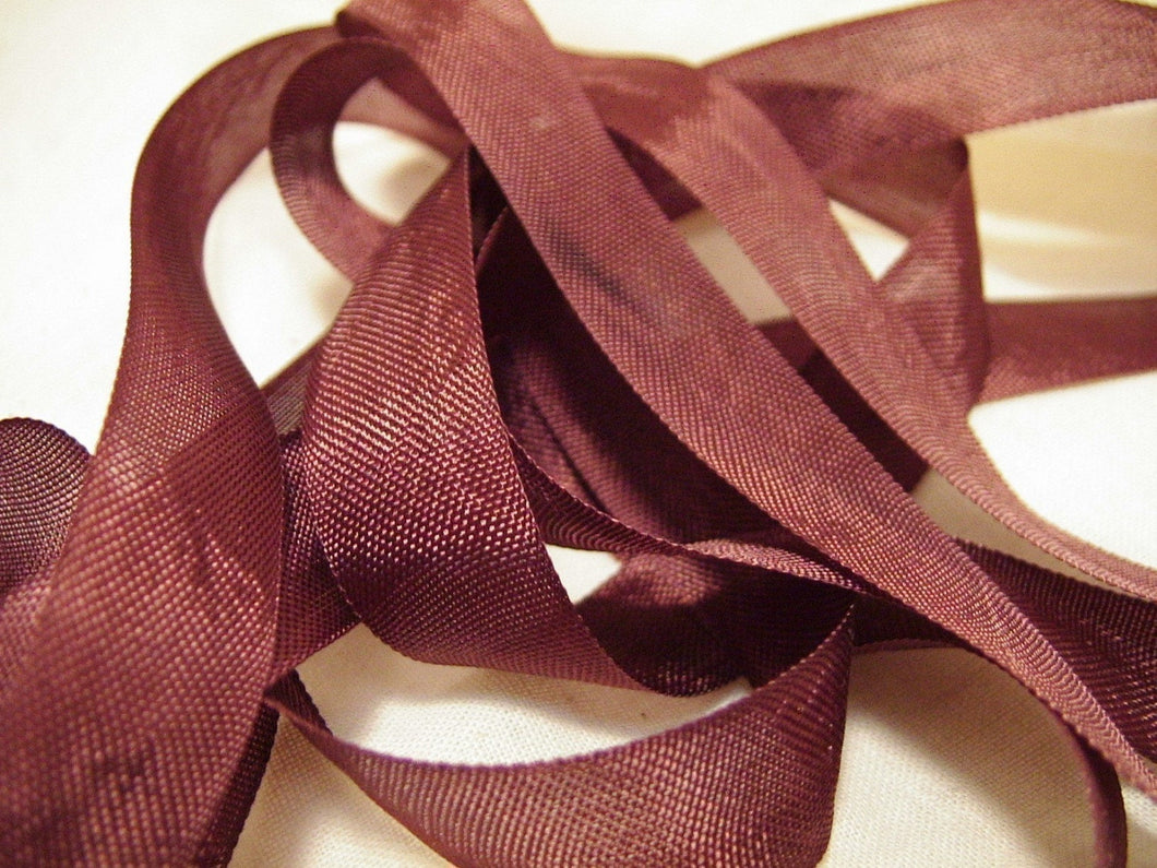 Chocolate Brown Vintage Seam Binding Ribbon