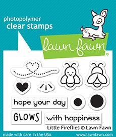 Lawn Fawn Clear Photopolymer Rubber Stamp set - little fireflies