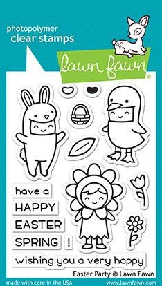 Lawn Fawn Clear Photo Polymer Rubber Stamp set- Easter Party