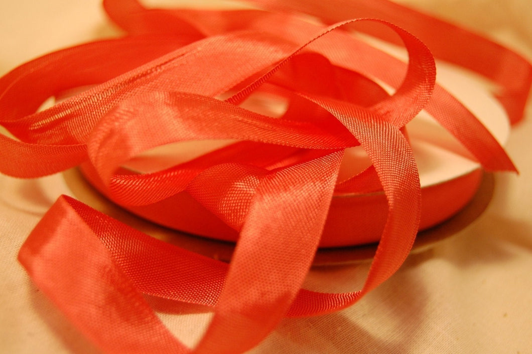 Coral Rose Vintage Seam Binding Ribbon