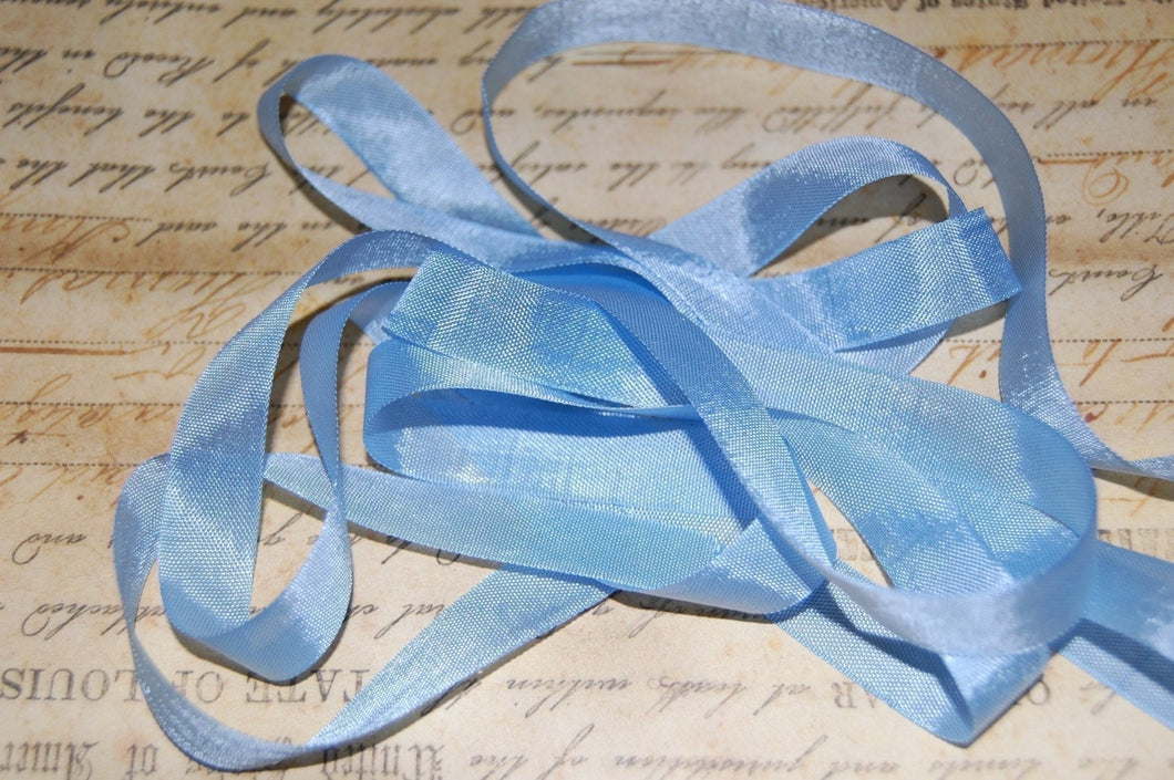 Baby Blue Vintage Seam Binding Ribbon