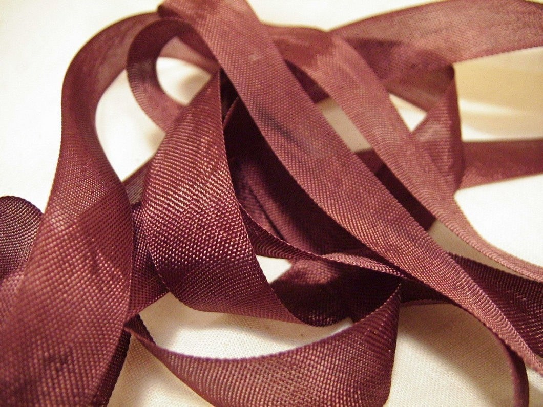 Chocolate Brown Vintage 1/2 inch  Seam Binding Ribbon