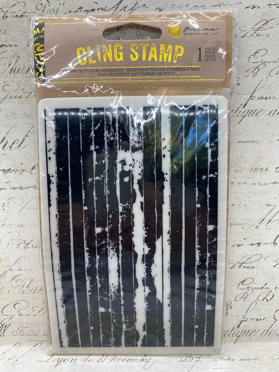 Prima 4x6 Cling Stamp