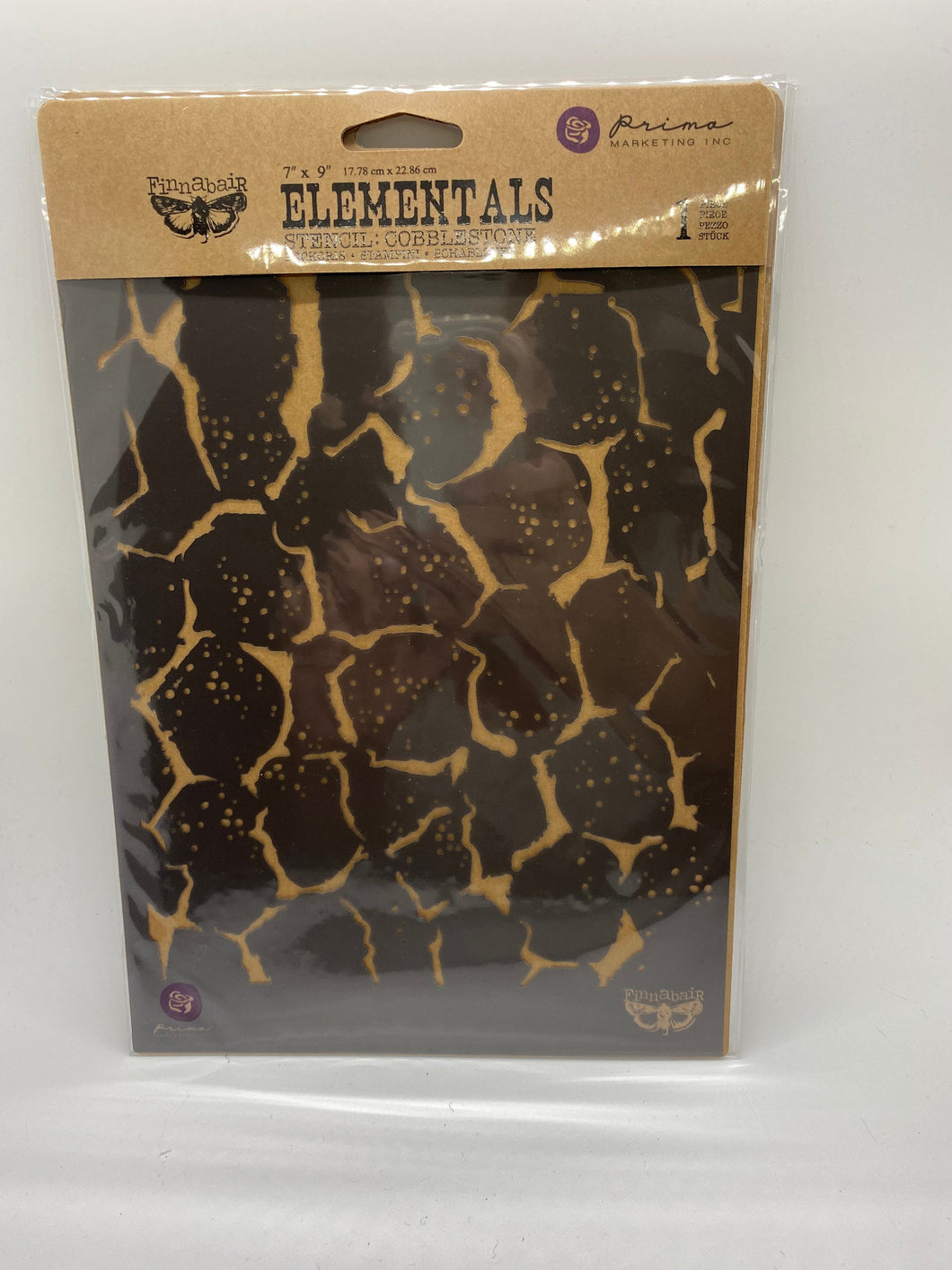 Prima Finnabair Elementals Stencil: Cobblestone
