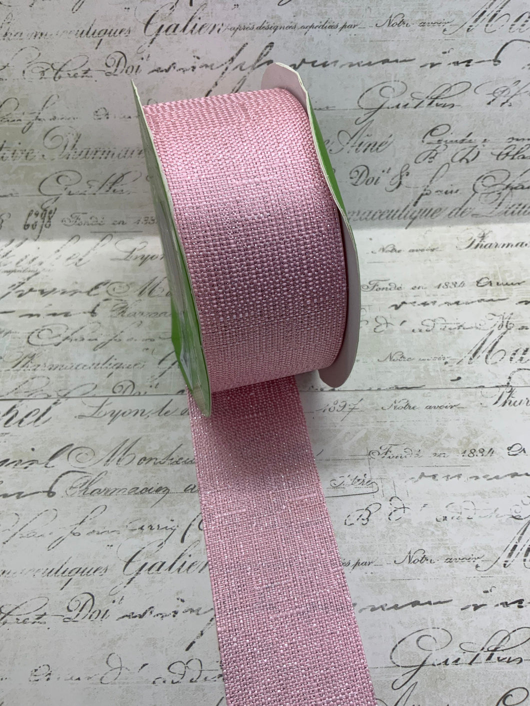 1.5” Metallic Pink Tweed