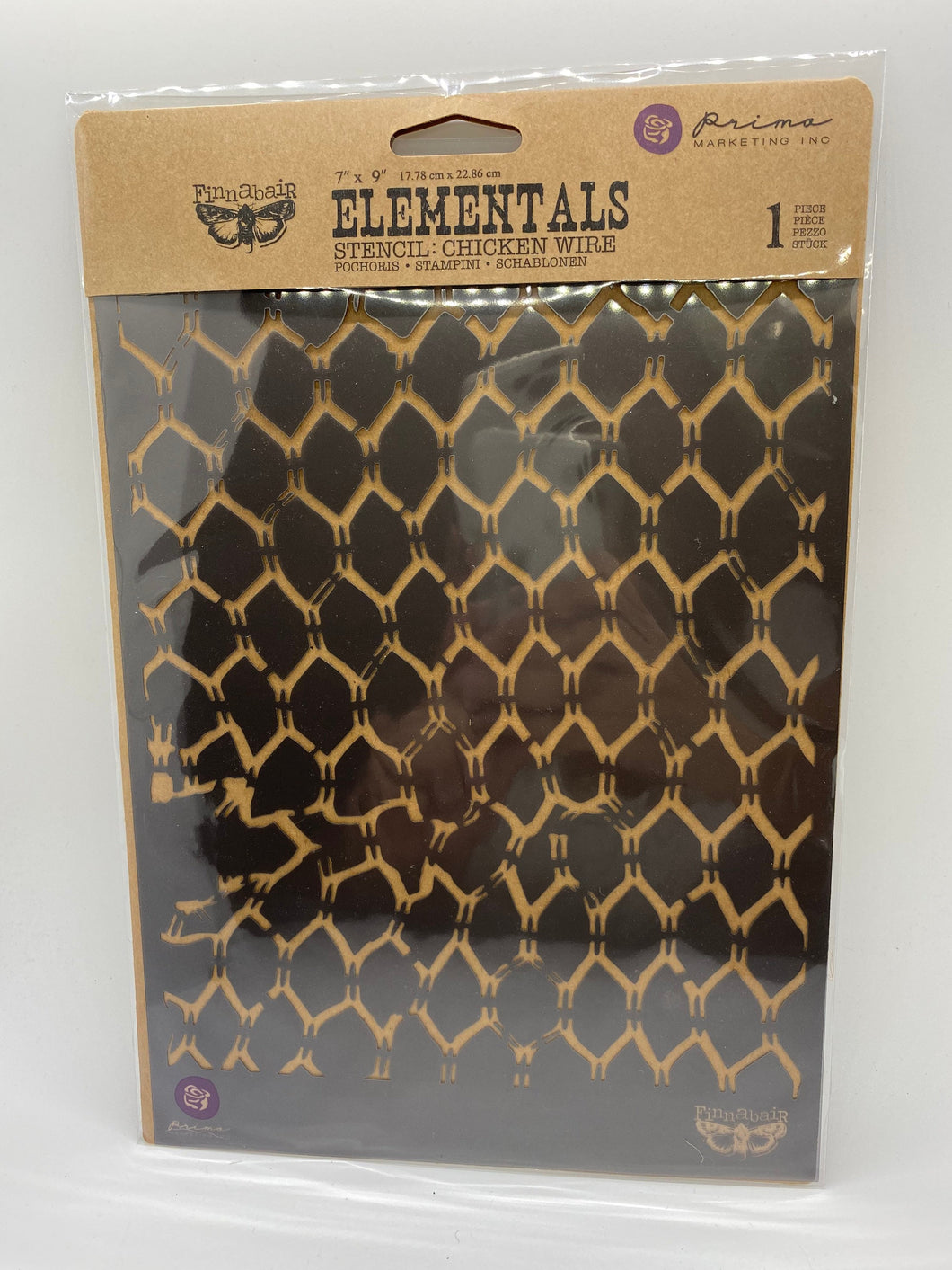 Prima Finnabair Elementals Stencil: Chicken Wire
