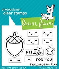 Lawn Fawn Clear Photopolymer Rubber Stamp set - Big Acorn