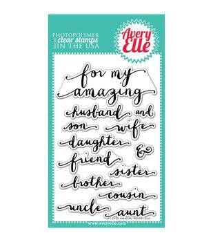 Avery Elle Clear Photopolymer Rubber Stamp Set- Amazing