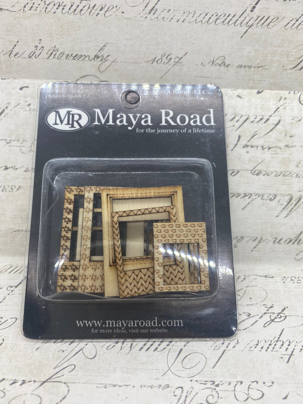 Maya Road Vintage Wood You’ve Been Framed Embellishments