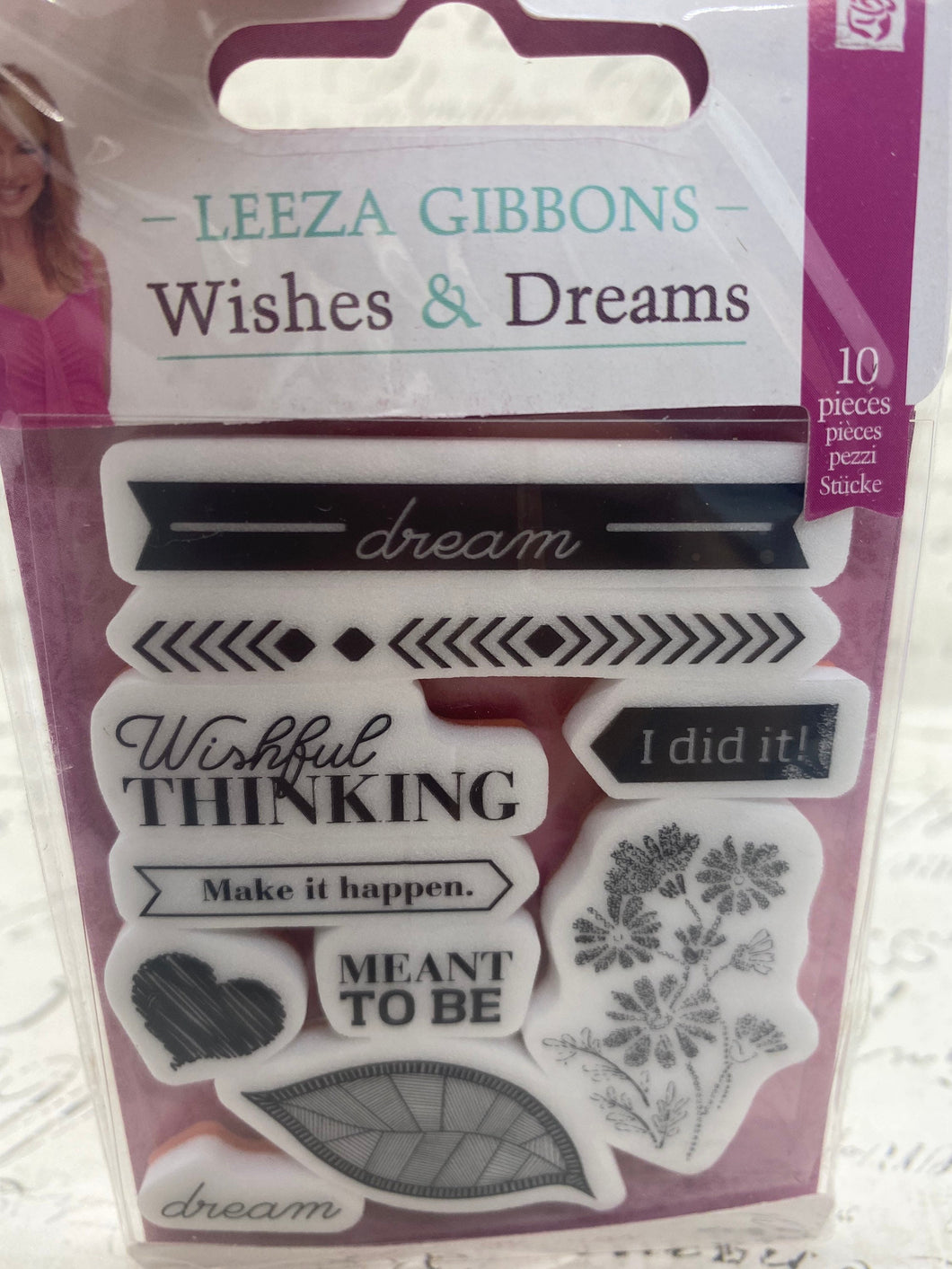 Prima cling rubber stamp set Leeza Gibbons Wishes and Dreams