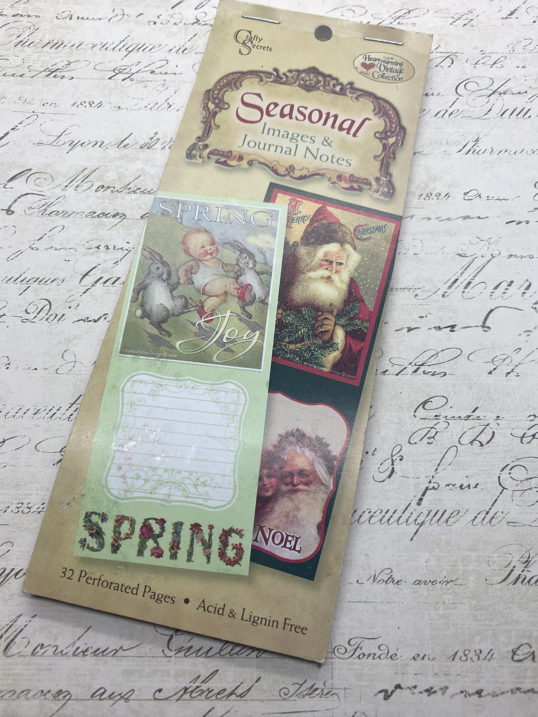 Crafty Secrets Heartwarming Vintage Image Journal - Seasonal