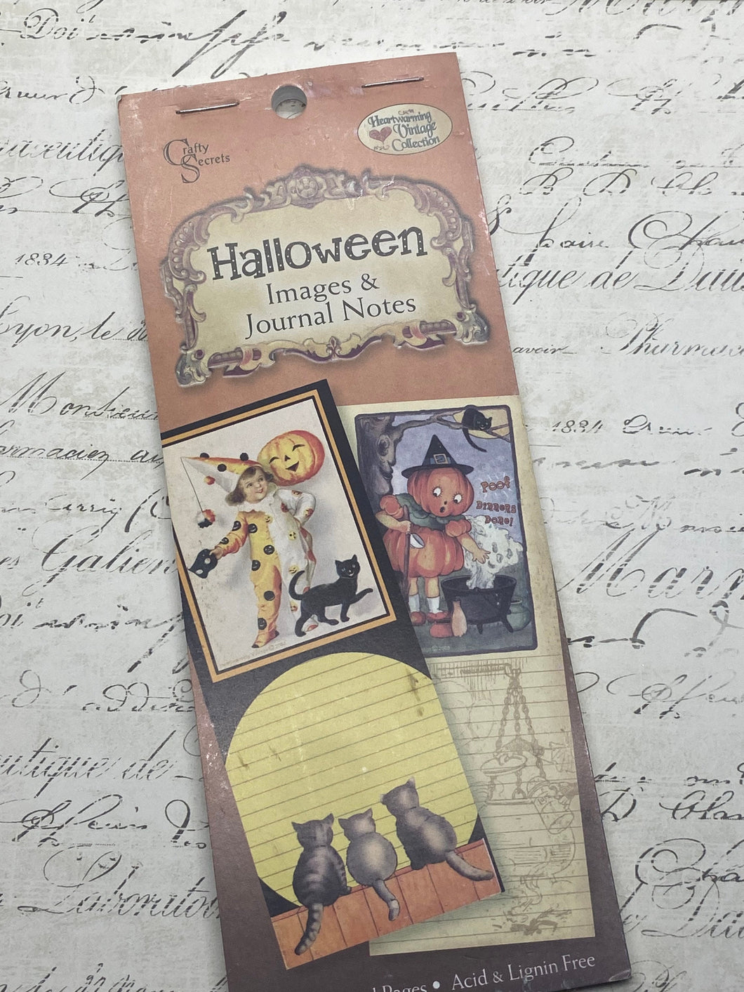 Crafty Secrets Heartwarming Vintage Image Journal - Halloween
