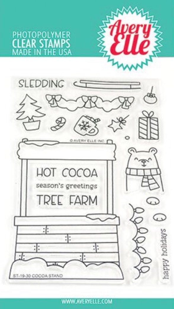 Avery Elle Clear Photopolymer Rubber Stamp Set - Cocoa Stand