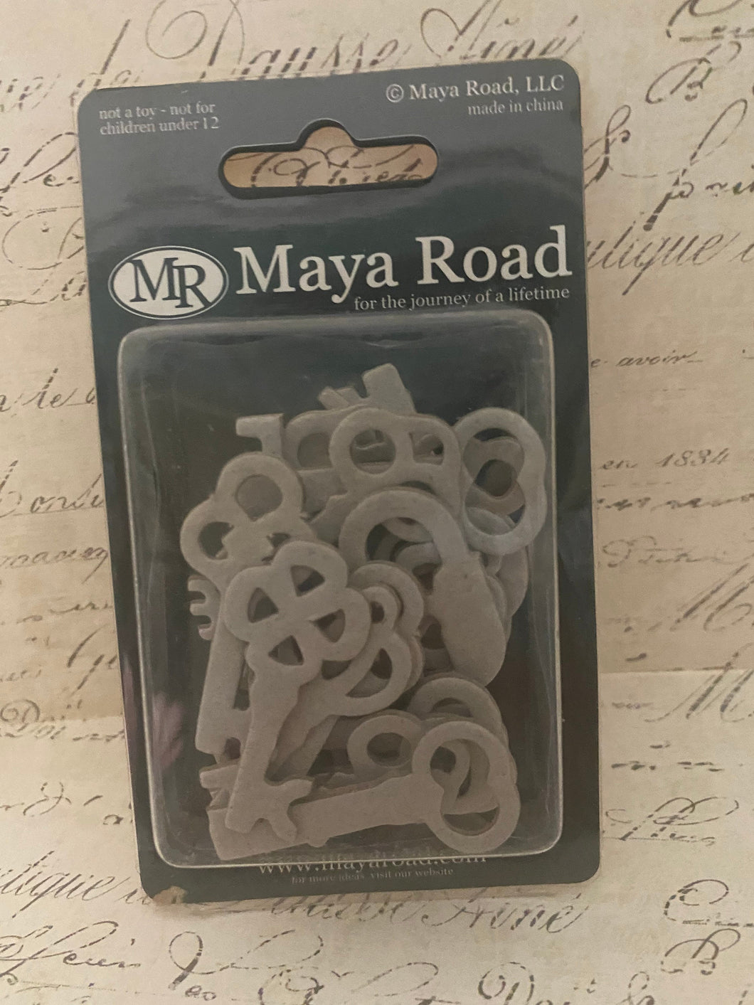 Maya Road: Antique Keys - Mini Chipboard - Last one