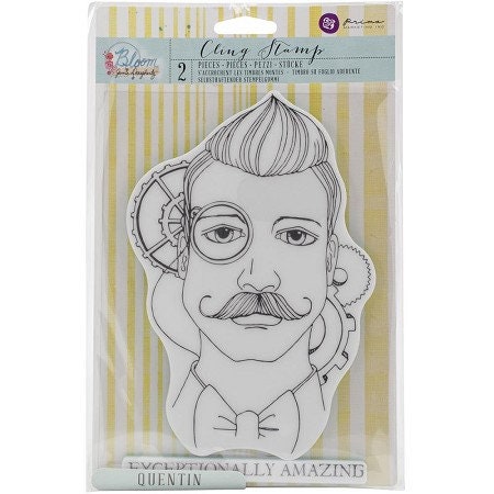 Prima : Jamie Dougherty Mixed Media Doll Stamp - Quentin Paper Dolls