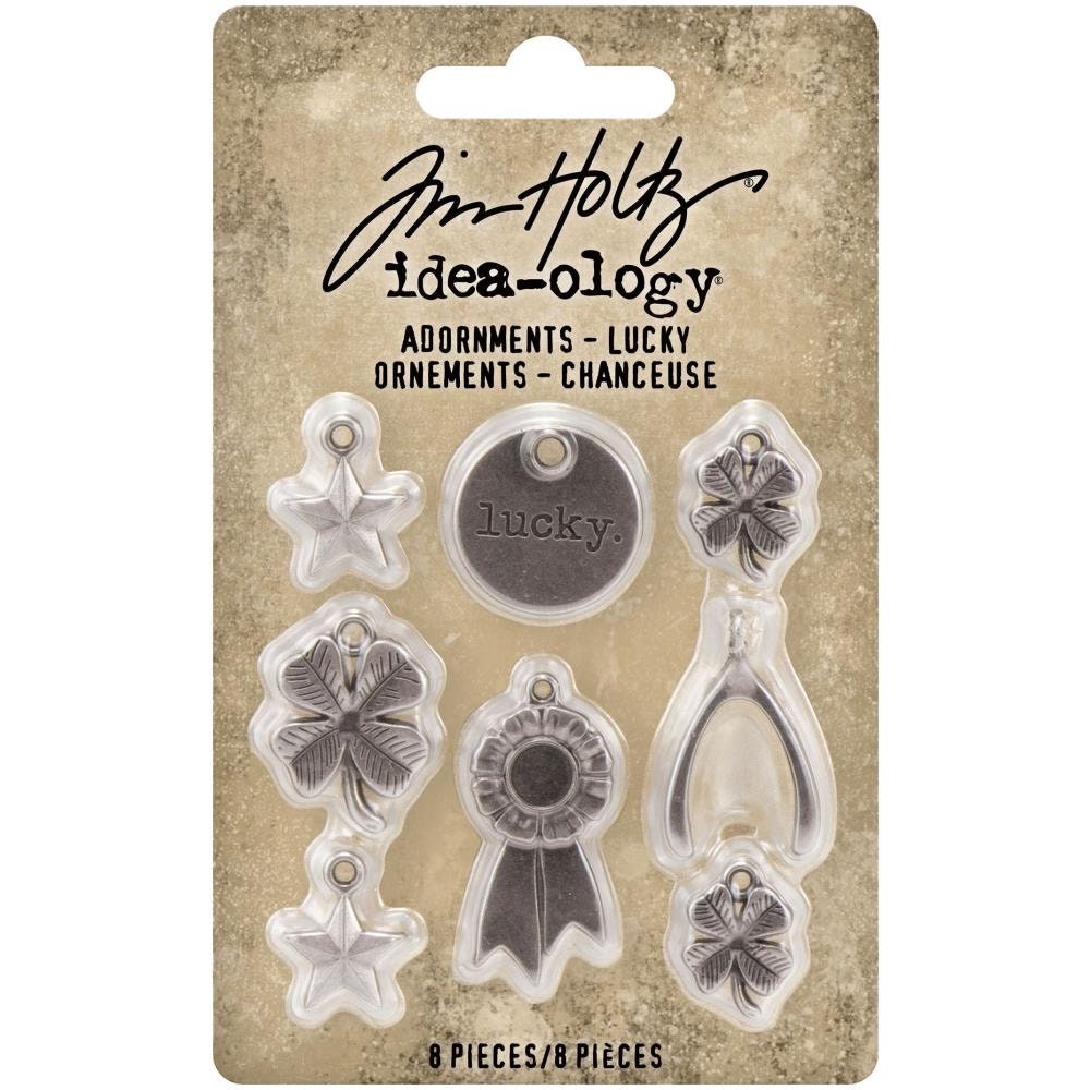 Tim Holtz Ideaology Adornment Charms Lucky