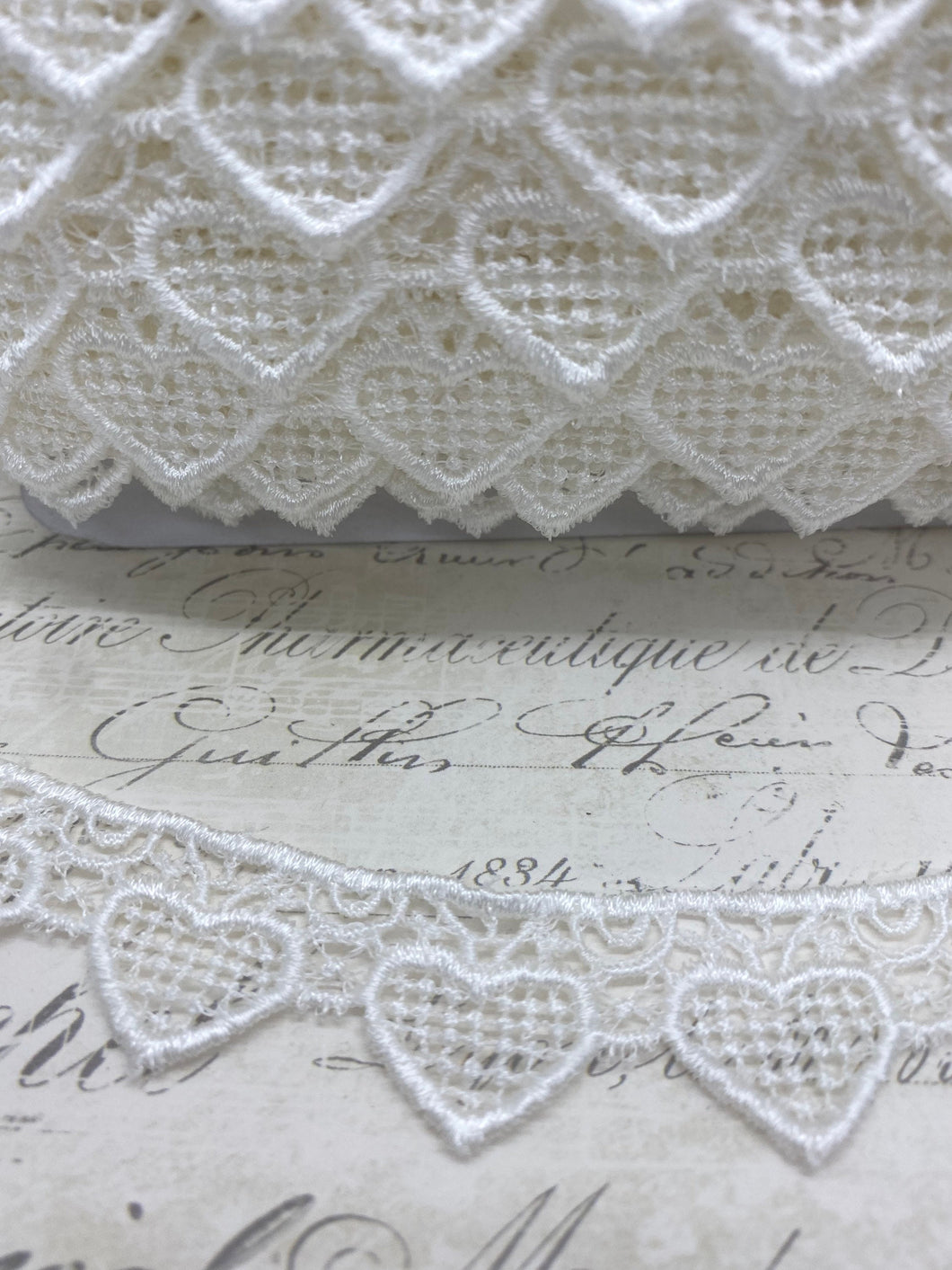 Sweet Heart White Venise Lace Trim 5/8 wide
