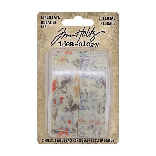 Tim Holtz Linen Tape Floral