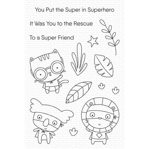 My Favorite Things Clear Rubber Stamp Set Super Friend