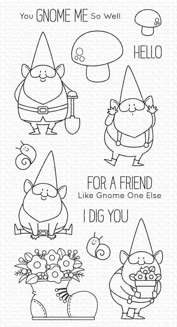 My Favorite Things Clear Rubber Stamp Set You Gnome Me