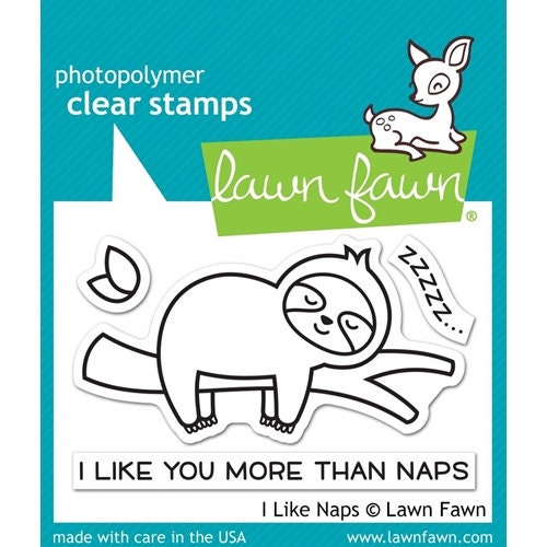 Lawn Fawn Clear Photopolymer Rubber Stamp Set - I like Naps