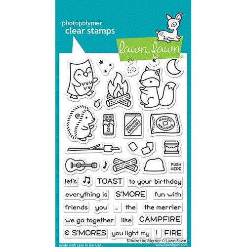 Lawn Fawn Clear Photopolymer Rubber Stamp set- S'More the Merrier