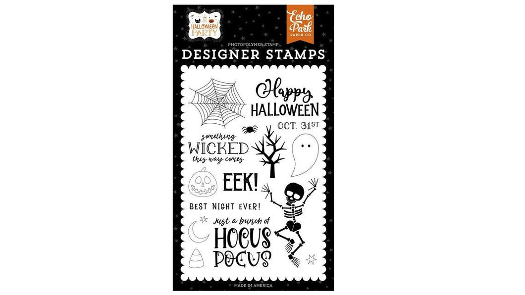 Echo Park Halloween Clear Stamp set Something Wicked