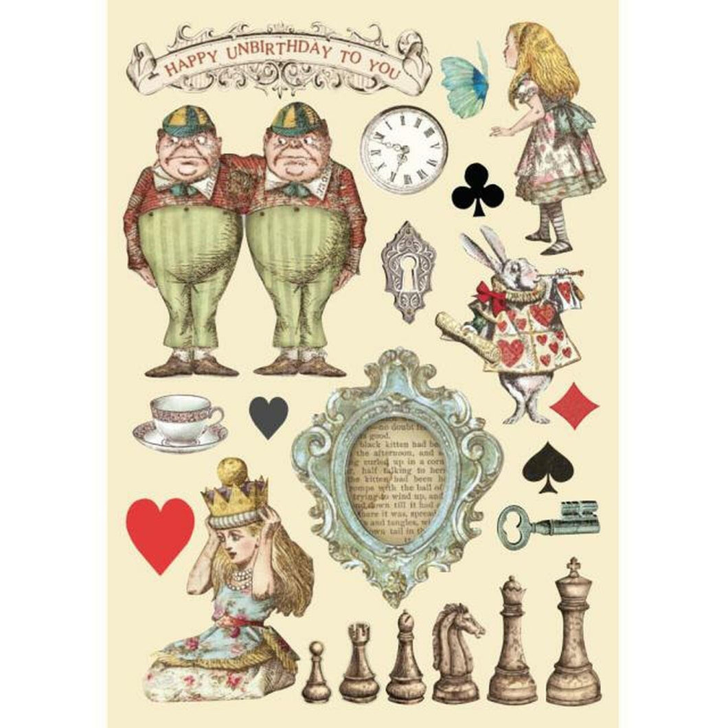 Alice Through the Looking Glass Collection by Stamperia Wooden Shapes - Chessboard [KLSP104]