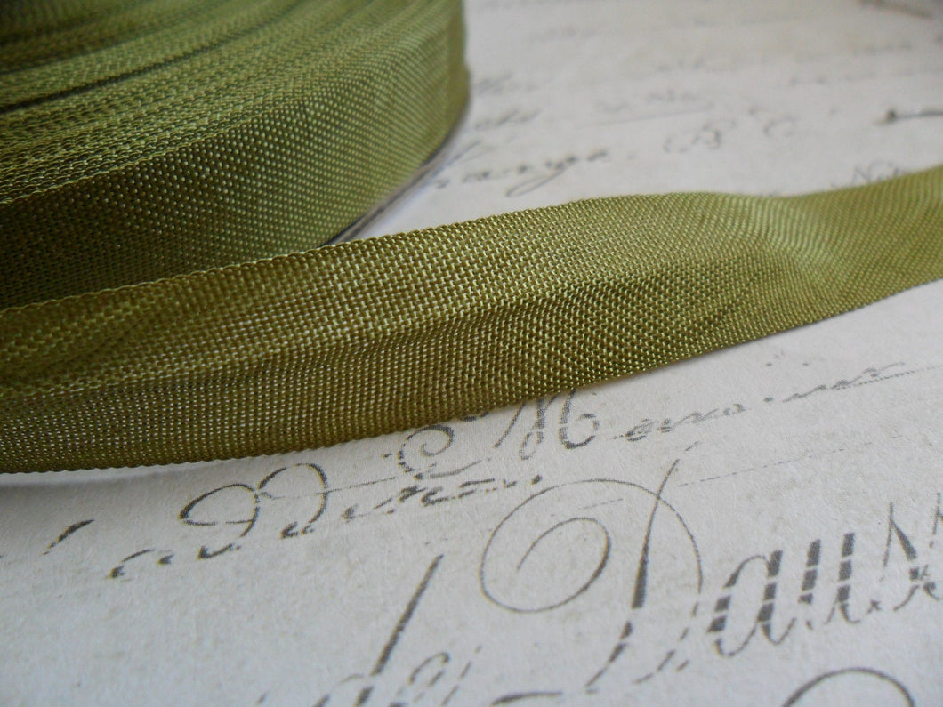 Army Green Vintage Seam Binding Ribbon