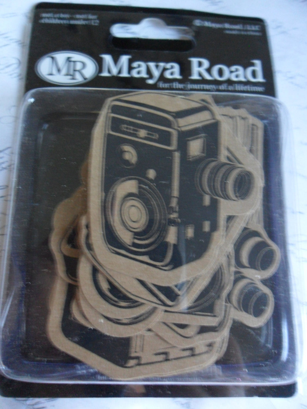 Maya Road Black on Kraft Cameras.....Say Cheese 14 pieces