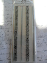 Load image into Gallery viewer, Something Tattered Vintage Style French Wallpaper Stripe Clear Cling Rubber Stamp
