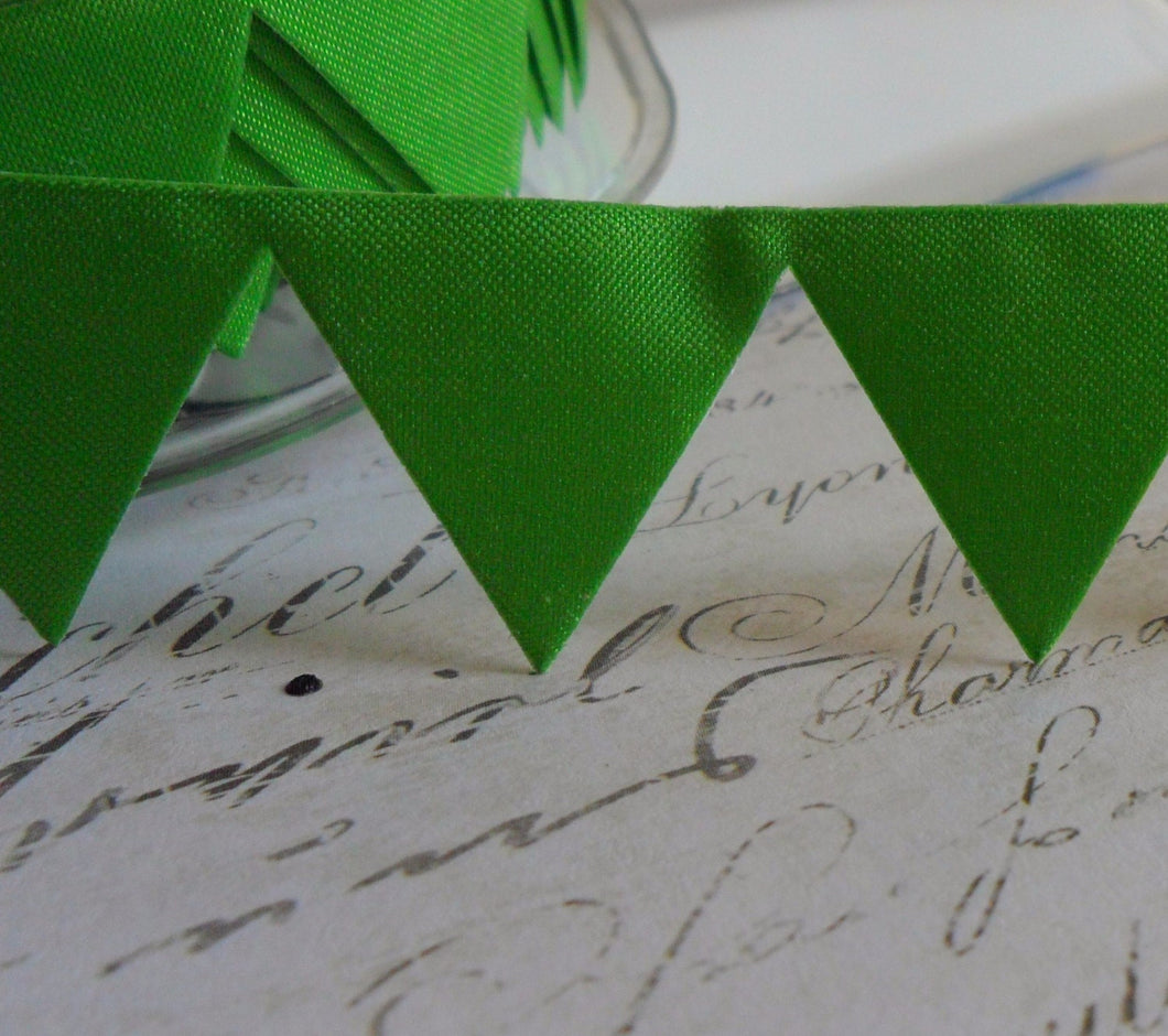 Lime Green Flag Banner - Self Adhesive Border Trim, approx 1
