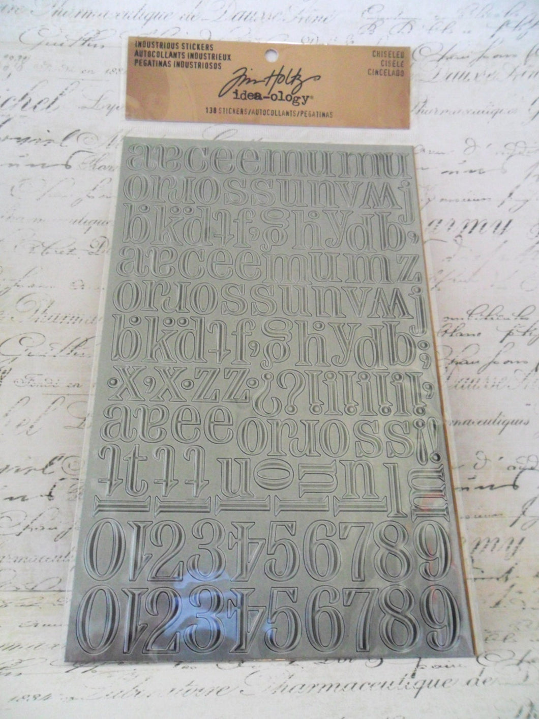 Tim Holtz Idea-ology Collection: Industrious Stickers - Chiseled