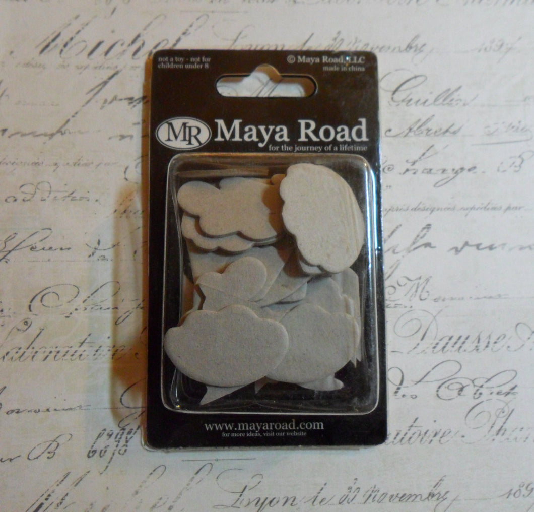 Maya Road: Cupcakes - Mini Chipboard - 8 Designs In a 28 Piece Set
