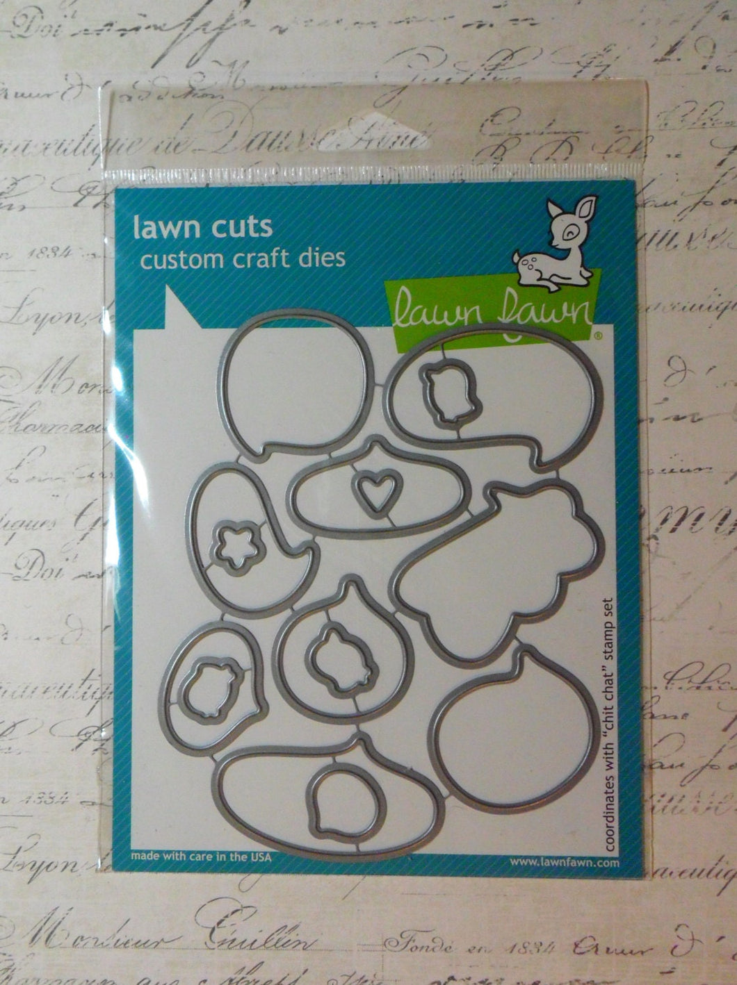 Lawn Fawn: Lawn Cuts Custom Craft Dies - Chit Chat Die Set