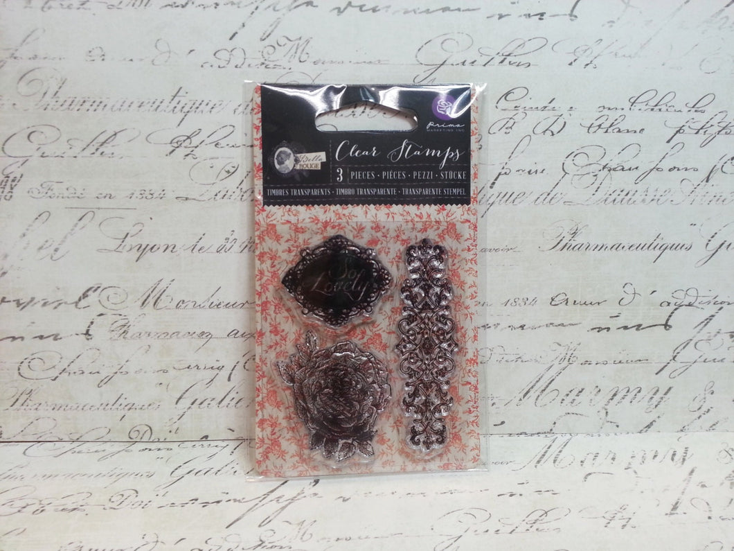 Prima: Bella Rouge Collection - Clear Stamps - So Lovely