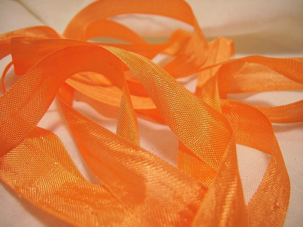 Jack-o-lantern Orange vintage seam binding ribbon 1/2 inch wide