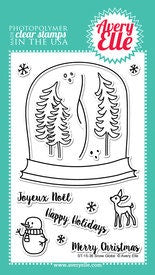 Avery Elle Clear Photopolymer Rubber Stamp Set - snow globe