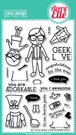 Avery Elle Clear Photopolymer Rubber Stamp Set - geek love
