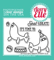 Avery Elle Clear Photopolymer Rubber Stamp Set - seal abrate