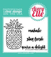 Avery Elle Clear Photopolymer Rubber Stamp Set - stay fresh